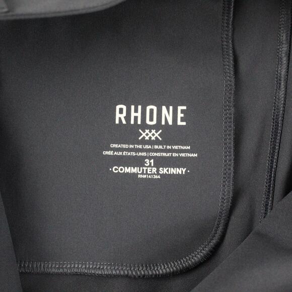 Rhone Pants Mens 31 Commuter Skinny Gray Performance Stretch Travel Chino - Picture 5 of 11